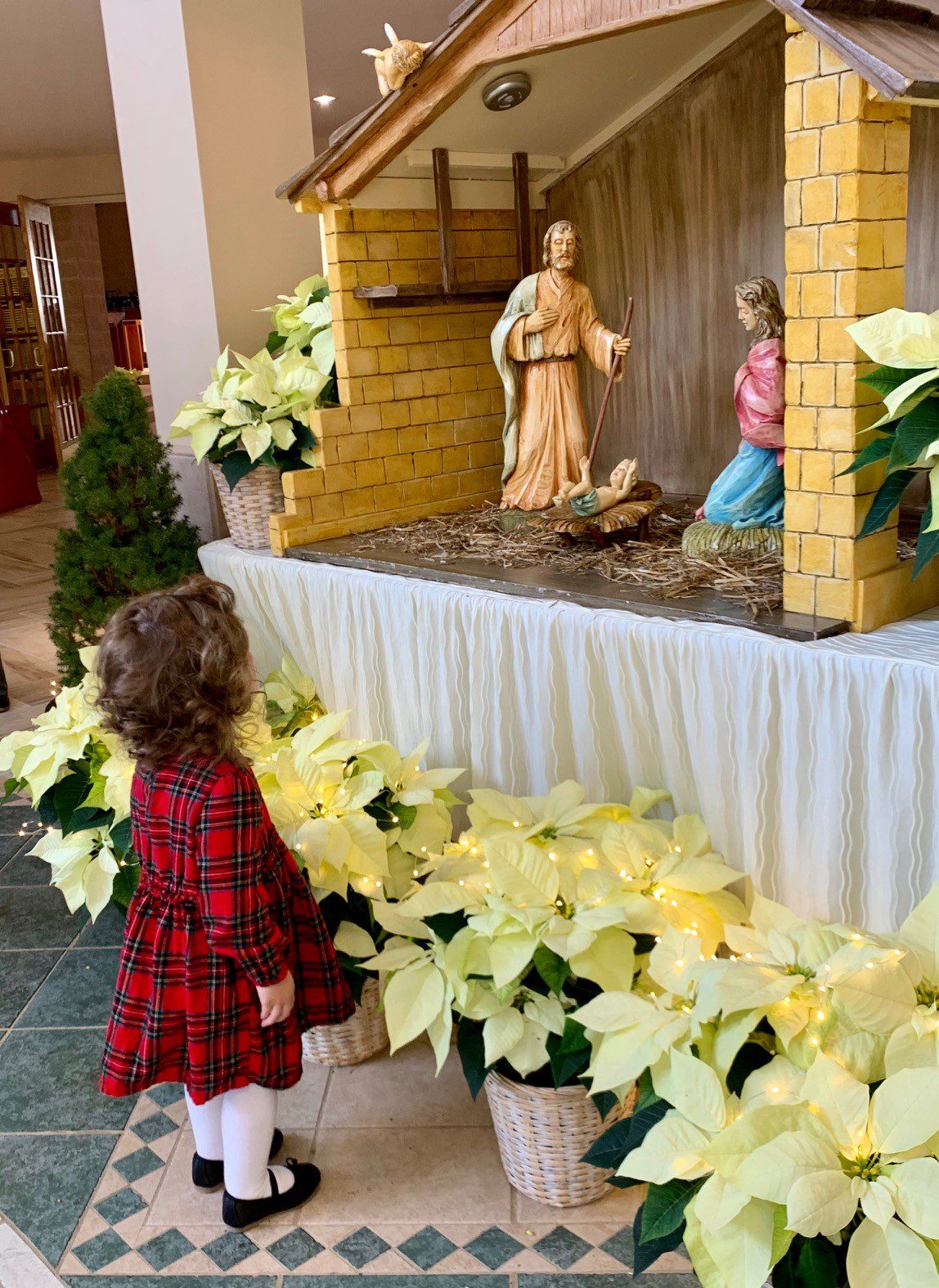 Child at manger